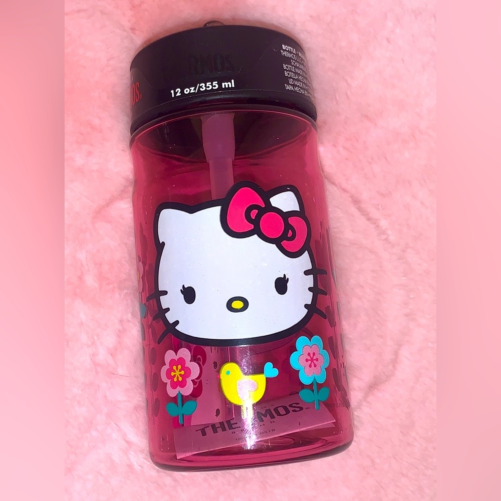 Hello Kitty Thermos Water Bottle 12oz Tumbler NEW
